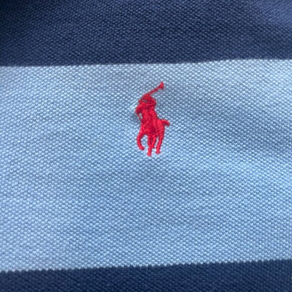 Blue striped Ralph Lauren Polo (L/G 14-16) - Picture 3 of 3